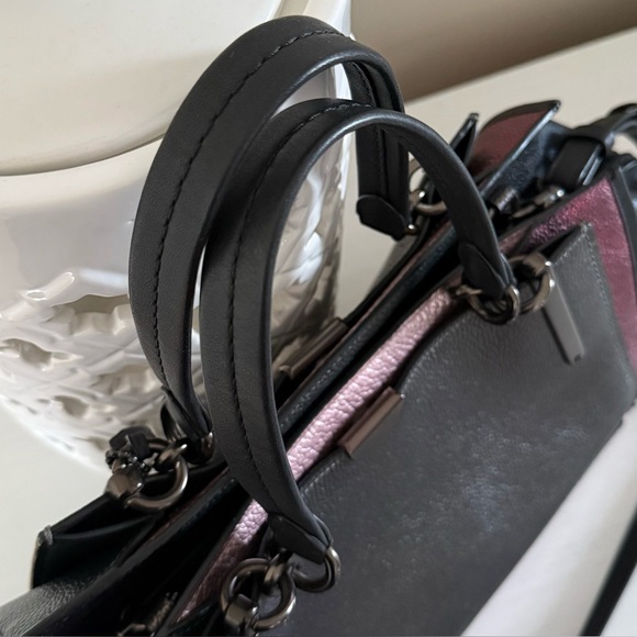 Coach Dreamer 36 in Metallic Colorblock Pebbled Leather - Picture 7 of 16